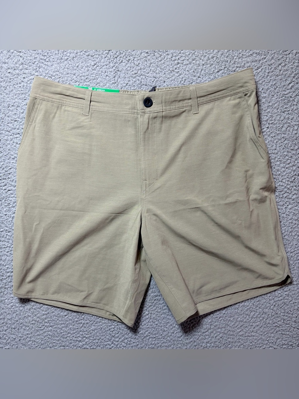 Hang Ten Green Regular Fit Quick Dry Hybrid Shorts 9” Inseam Men’s Size 38 NWT